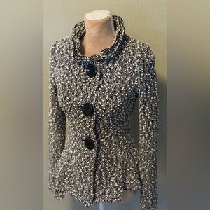 Saint Gill  Bouclé Button-Front Jacket/ Paris